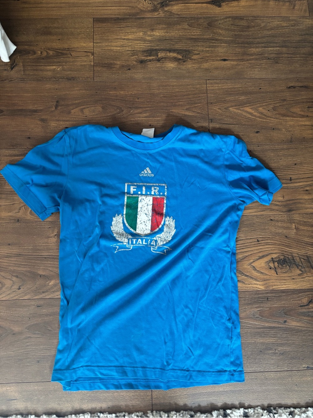 Adidas Blue Italia Crest Tee